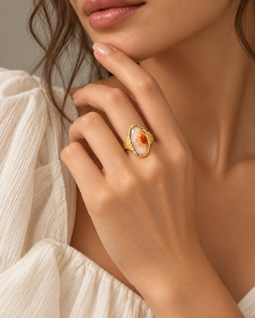 Anello Amber Daisy