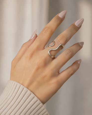 Anello Sway in Acciaio