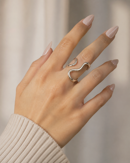 Anello Sway in Acciaio
