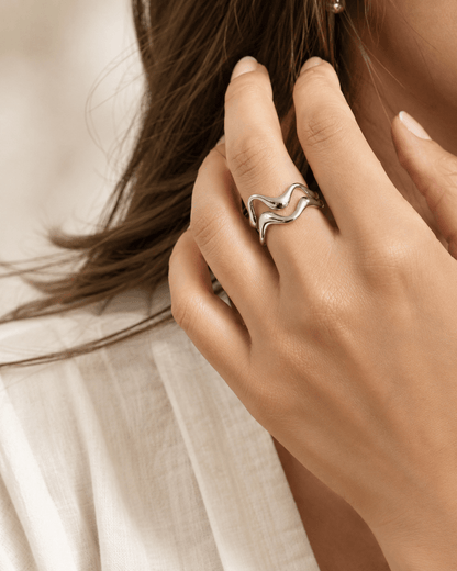 Anello Wave Argentato