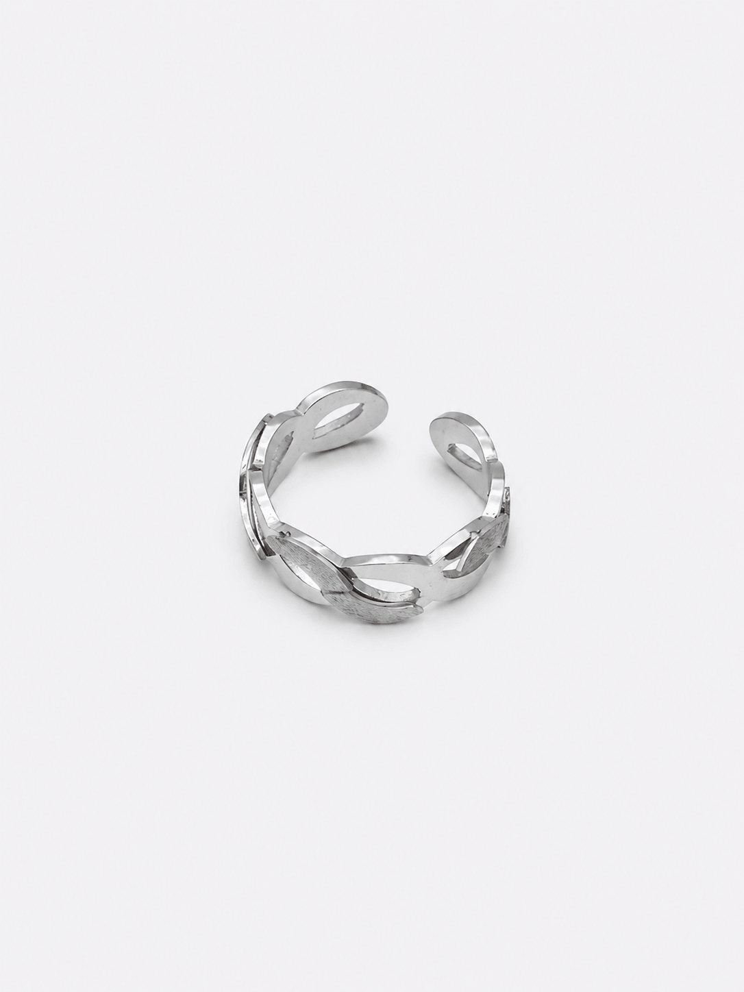 Anello Infinito Glitterato Argentato
