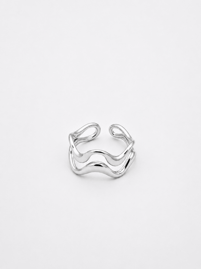 Anello Wave Argentato