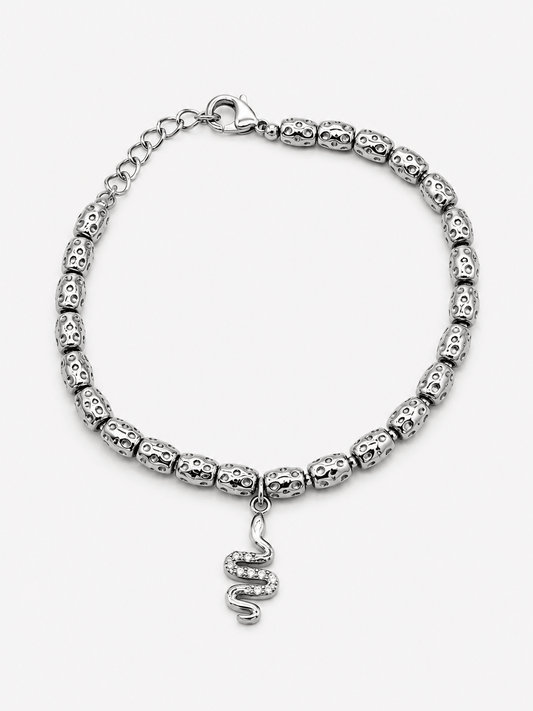 Bracciale Pepita Snake Argentato