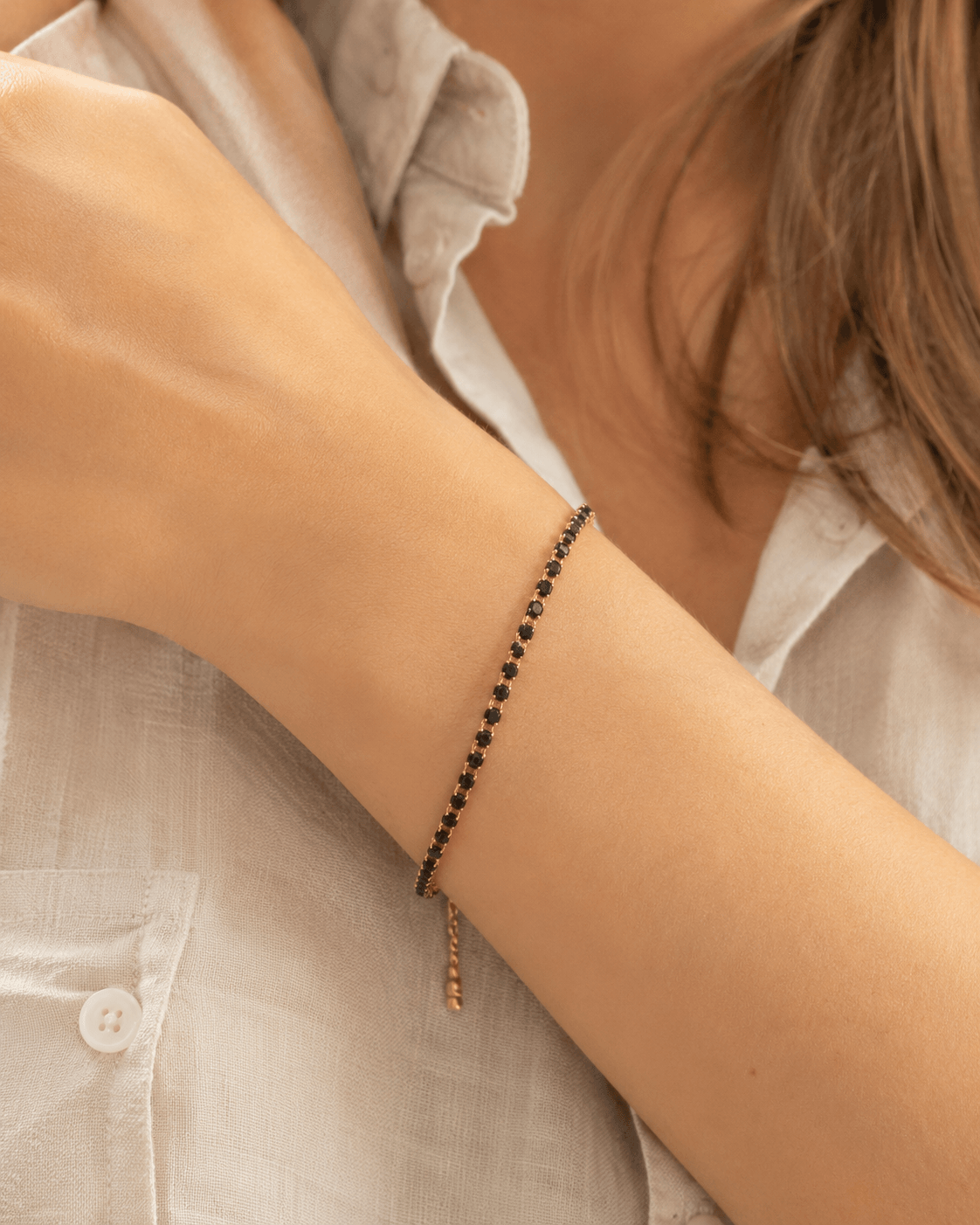 Bracciale Tennis Noir