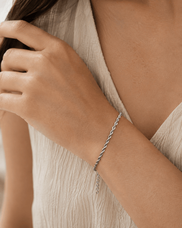 Bracciale Torchon Argentato