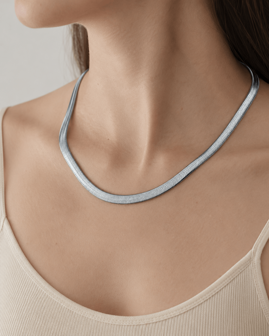 Collana Bold Snake Argento
