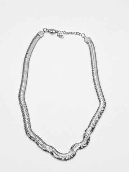 Collana Bold Snake Argento