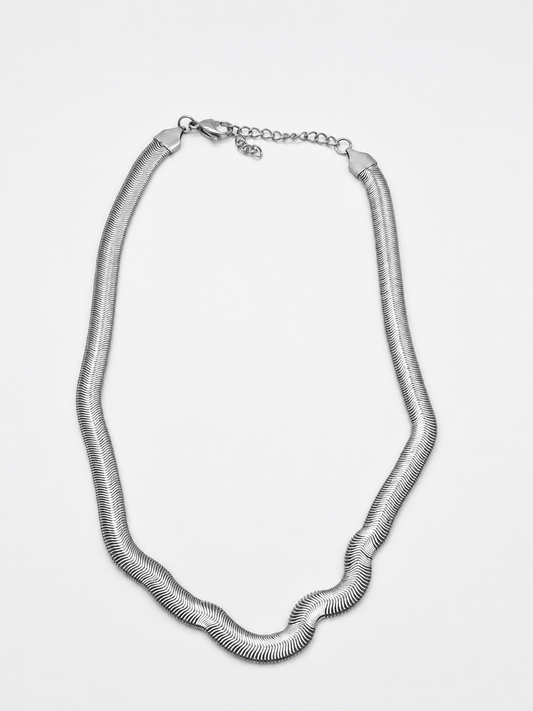 Collana Bold Snake Argento