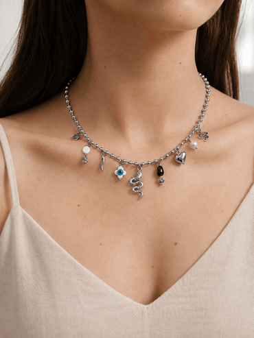 Collana Charme Luck Argento