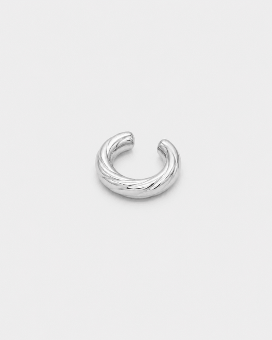EarCuff Wave Argento