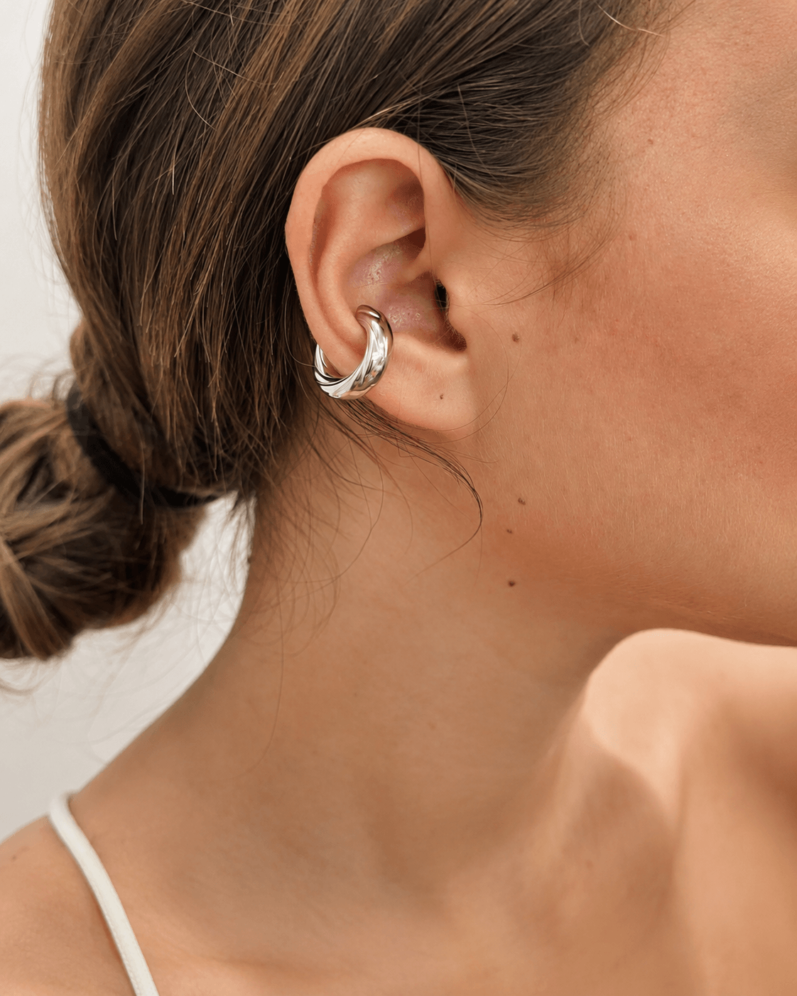 EarCuff Wave Argento