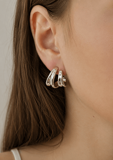 Orecchini Flux Argento