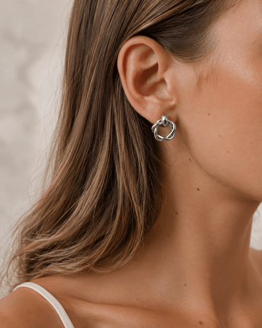 Orecchini Intrecciati Argento