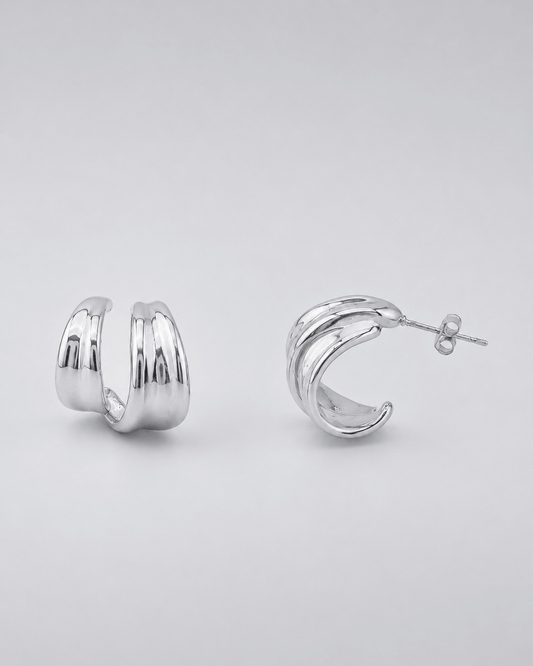 Orecchini Flux Argento